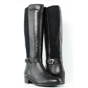 Aquatalia by Marvin K. Black Leather Knee High Boots Size 6 $495